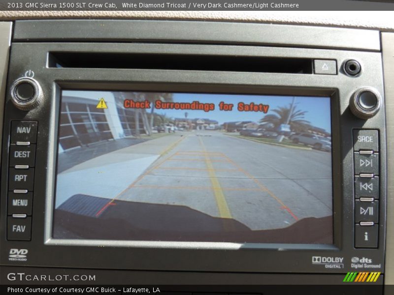 White Diamond Tricoat / Very Dark Cashmere/Light Cashmere 2013 GMC Sierra 1500 SLT Crew Cab