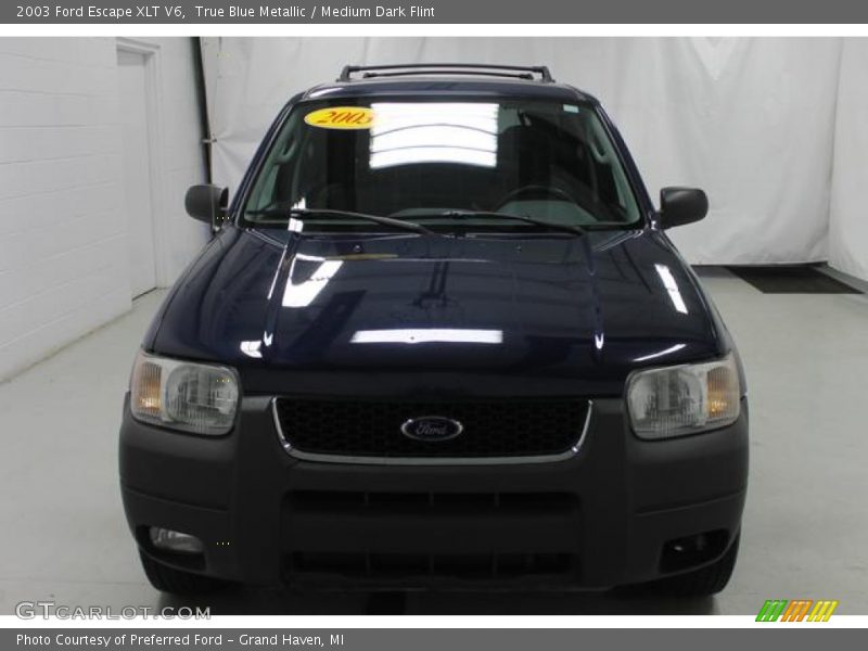 True Blue Metallic / Medium Dark Flint 2003 Ford Escape XLT V6