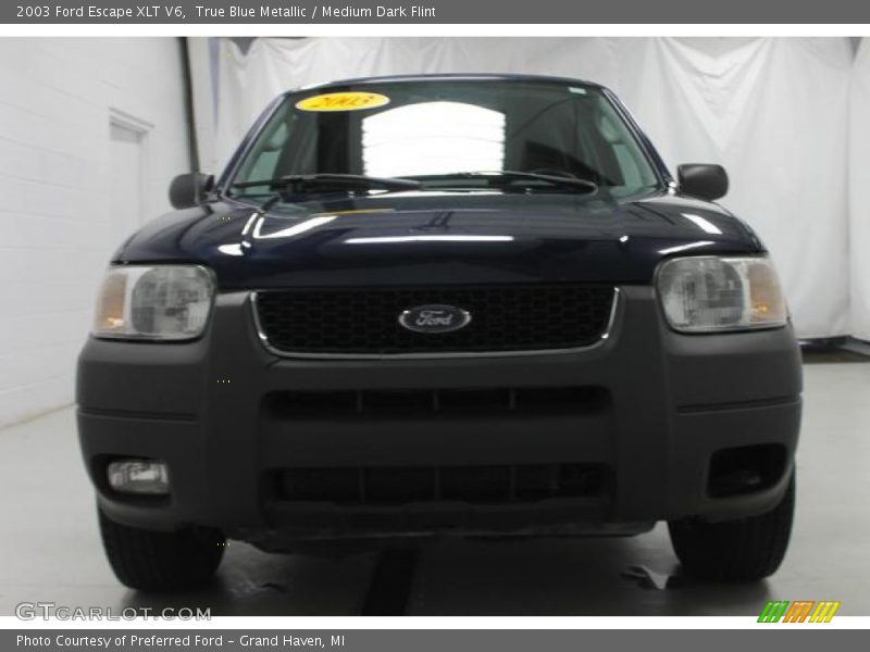 True Blue Metallic / Medium Dark Flint 2003 Ford Escape XLT V6