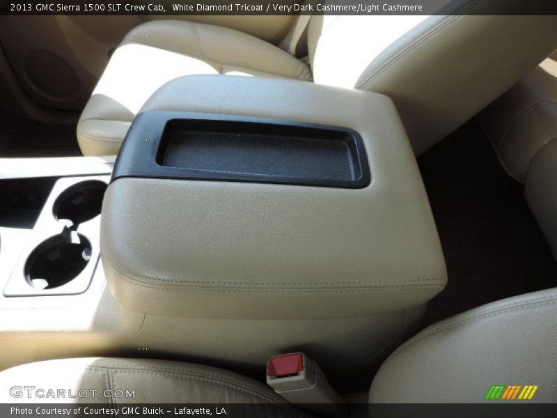 White Diamond Tricoat / Very Dark Cashmere/Light Cashmere 2013 GMC Sierra 1500 SLT Crew Cab