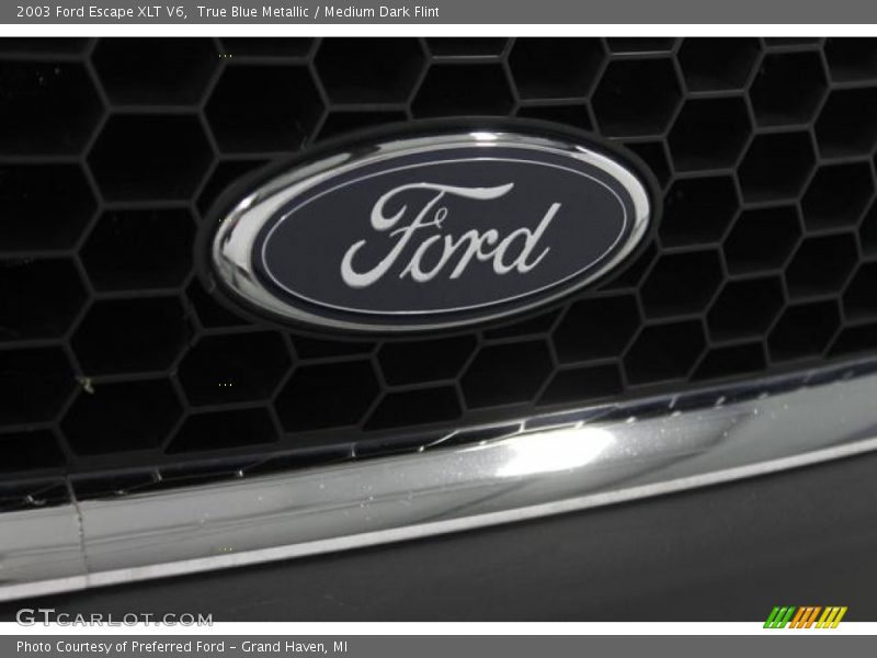 True Blue Metallic / Medium Dark Flint 2003 Ford Escape XLT V6
