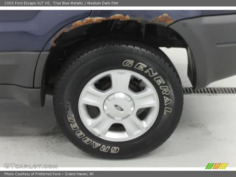 True Blue Metallic / Medium Dark Flint 2003 Ford Escape XLT V6