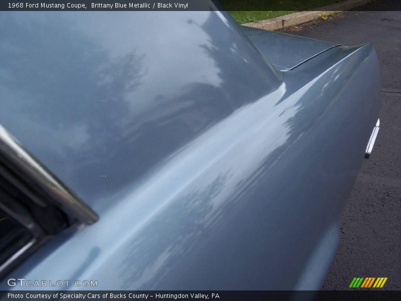 Brittany Blue Metallic / Black Vinyl 1968 Ford Mustang Coupe