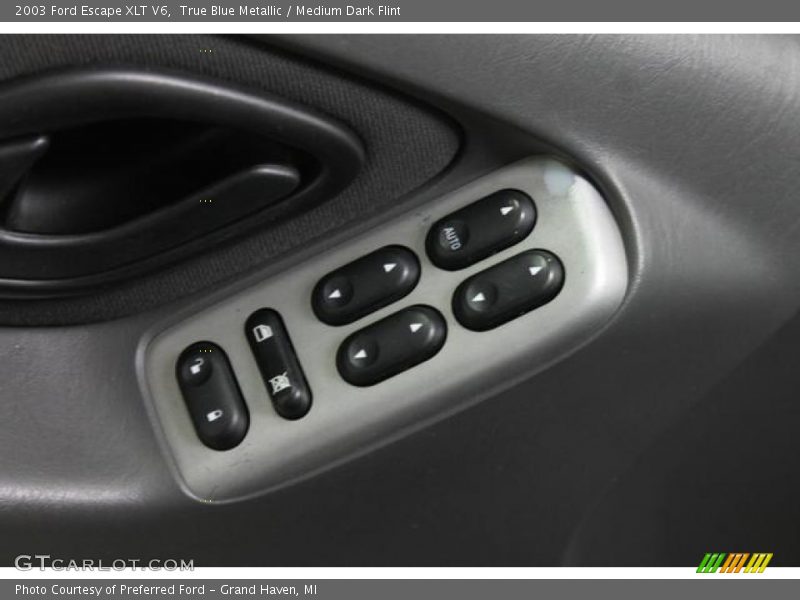 True Blue Metallic / Medium Dark Flint 2003 Ford Escape XLT V6