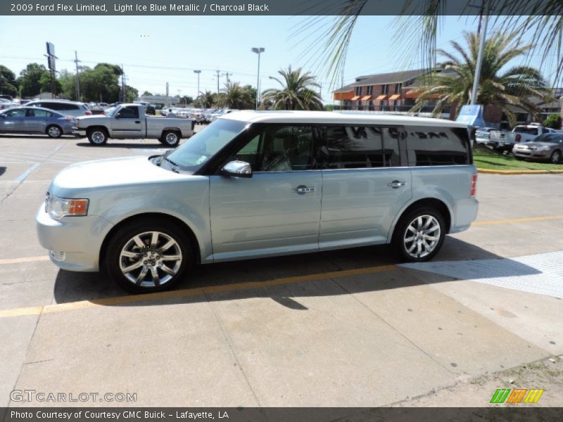 Light Ice Blue Metallic / Charcoal Black 2009 Ford Flex Limited