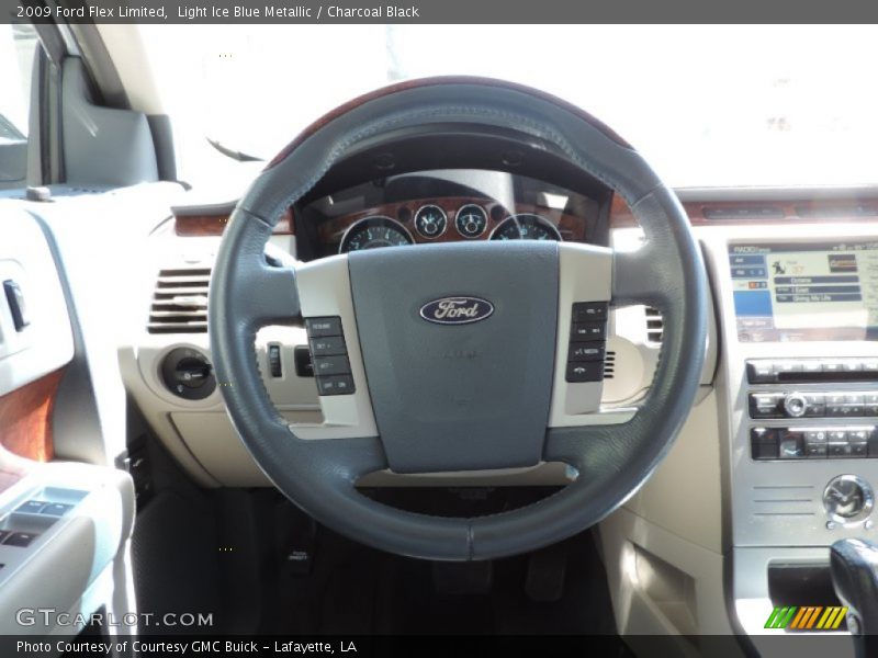 Light Ice Blue Metallic / Charcoal Black 2009 Ford Flex Limited