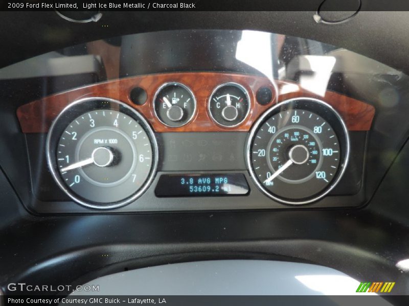 Light Ice Blue Metallic / Charcoal Black 2009 Ford Flex Limited