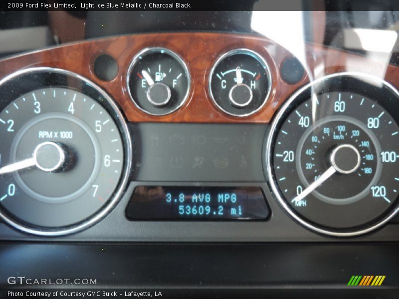 Light Ice Blue Metallic / Charcoal Black 2009 Ford Flex Limited