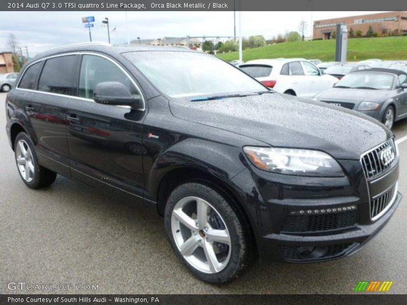 Orca Black Metallic / Black 2014 Audi Q7 3.0 TFSI quattro S Line Package