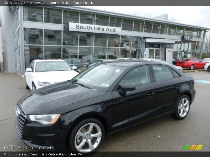 Brilliant Black / Black 2015 Audi A3 2.0 Premium quattro