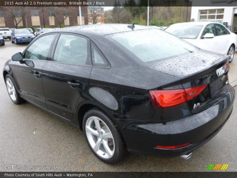 Brilliant Black / Black 2015 Audi A3 2.0 Premium quattro