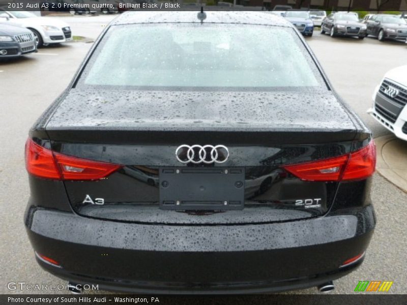 Brilliant Black / Black 2015 Audi A3 2.0 Premium quattro