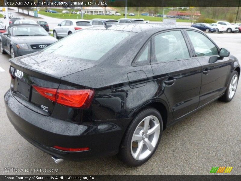Brilliant Black / Black 2015 Audi A3 2.0 Premium quattro