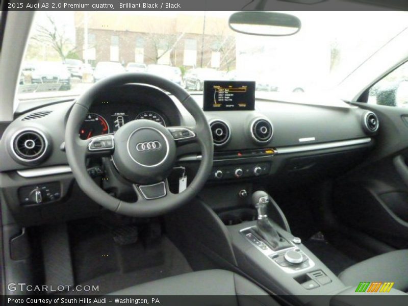 Brilliant Black / Black 2015 Audi A3 2.0 Premium quattro