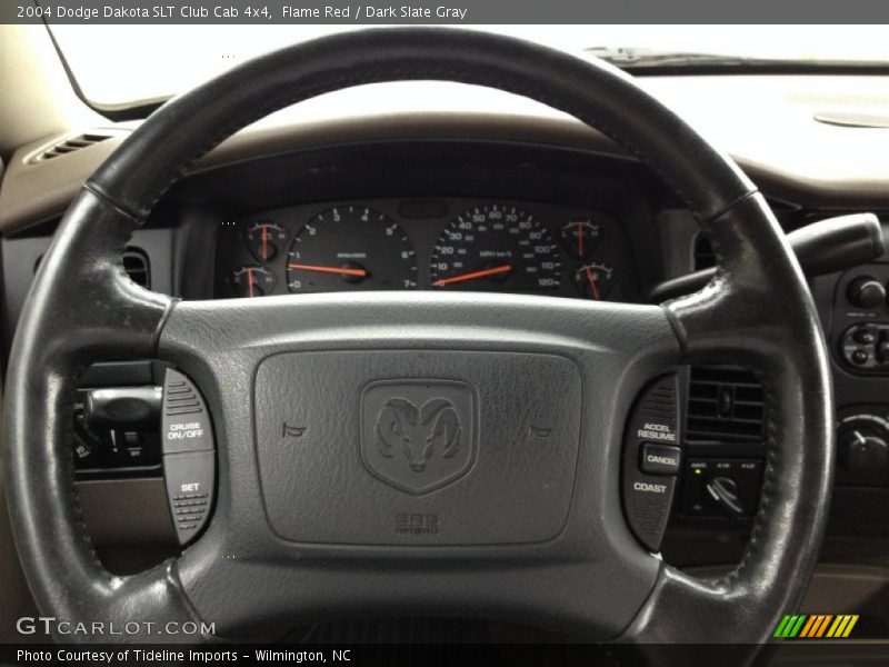 Flame Red / Dark Slate Gray 2004 Dodge Dakota SLT Club Cab 4x4