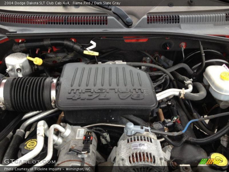 Flame Red / Dark Slate Gray 2004 Dodge Dakota SLT Club Cab 4x4
