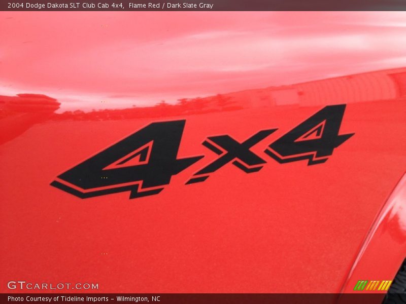 Flame Red / Dark Slate Gray 2004 Dodge Dakota SLT Club Cab 4x4