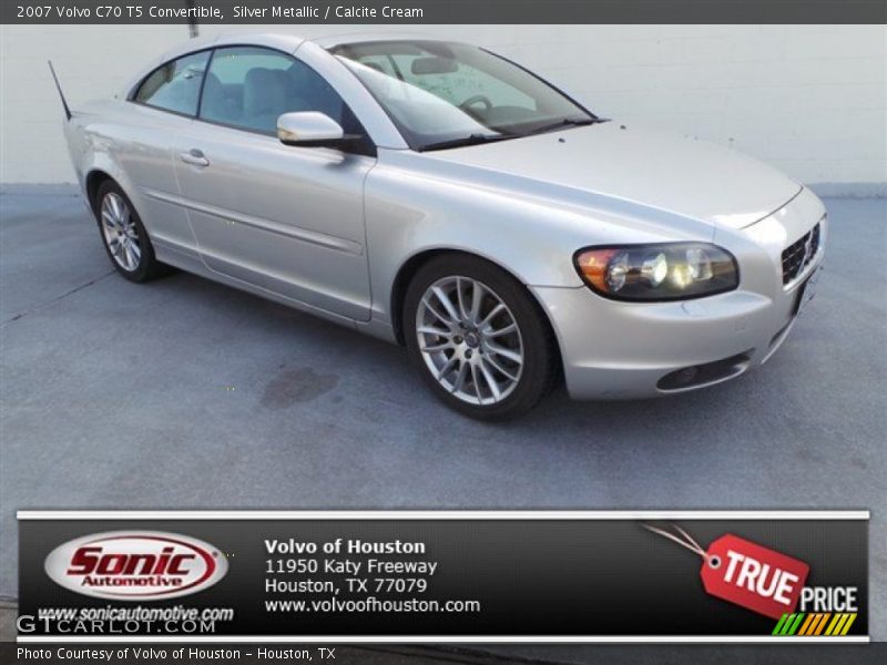 Silver Metallic / Calcite Cream 2007 Volvo C70 T5 Convertible