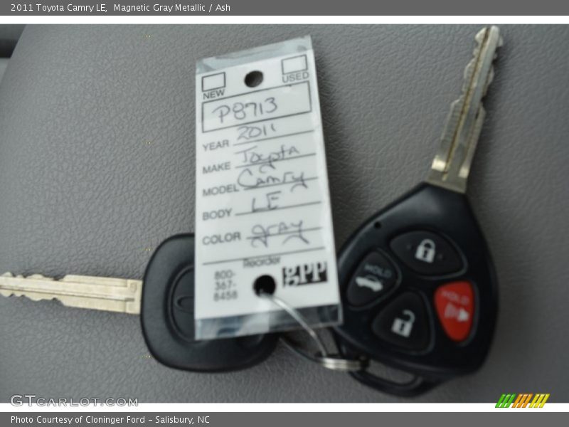 Magnetic Gray Metallic / Ash 2011 Toyota Camry LE