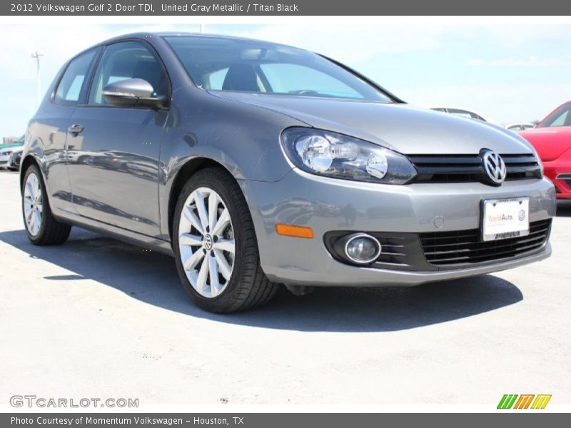 United Gray Metallic / Titan Black 2012 Volkswagen Golf 2 Door TDI