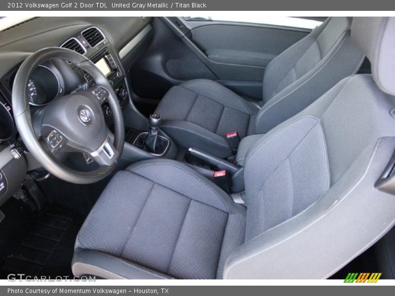 United Gray Metallic / Titan Black 2012 Volkswagen Golf 2 Door TDI