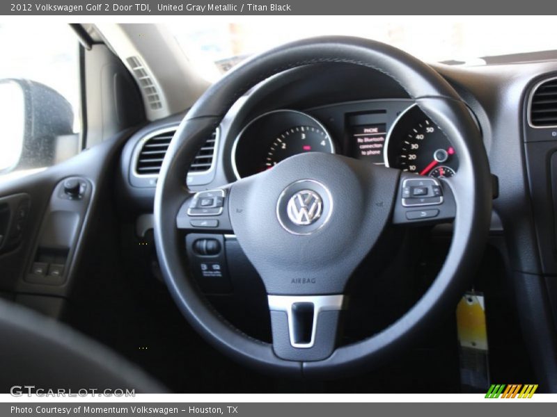 United Gray Metallic / Titan Black 2012 Volkswagen Golf 2 Door TDI