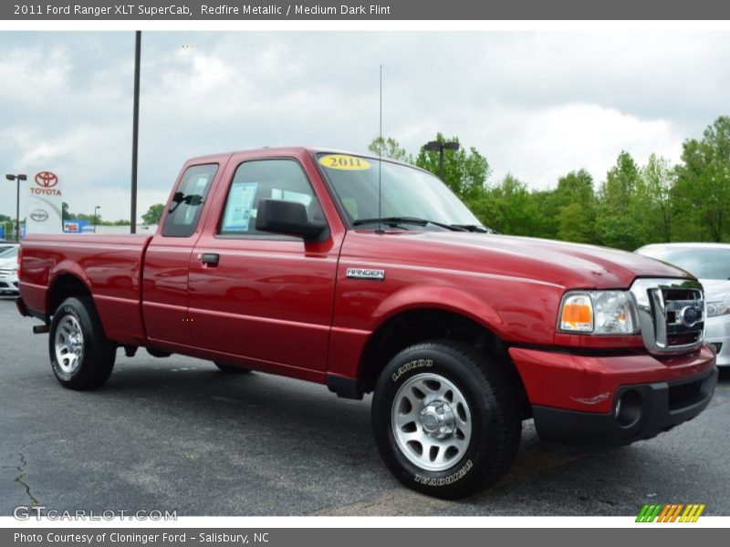 Redfire Metallic / Medium Dark Flint 2011 Ford Ranger XLT SuperCab