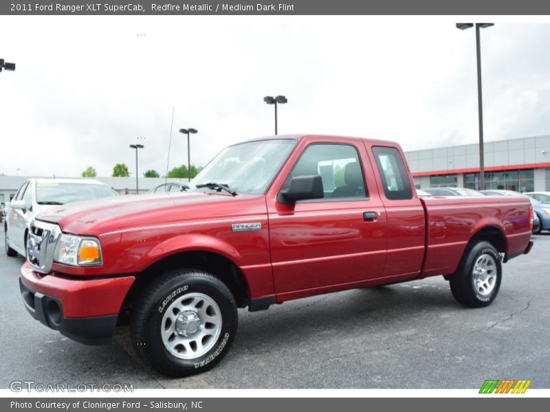 Redfire Metallic / Medium Dark Flint 2011 Ford Ranger XLT SuperCab
