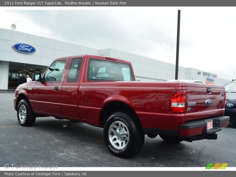 Redfire Metallic / Medium Dark Flint 2011 Ford Ranger XLT SuperCab