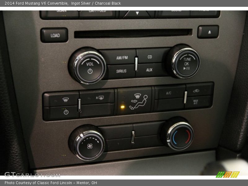 Ingot Silver / Charcoal Black 2014 Ford Mustang V6 Convertible