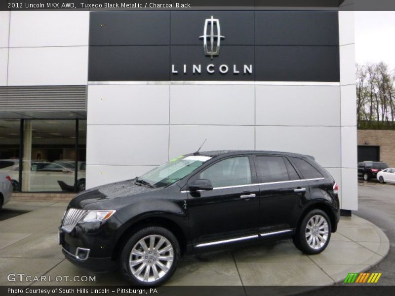 Tuxedo Black Metallic / Charcoal Black 2012 Lincoln MKX AWD