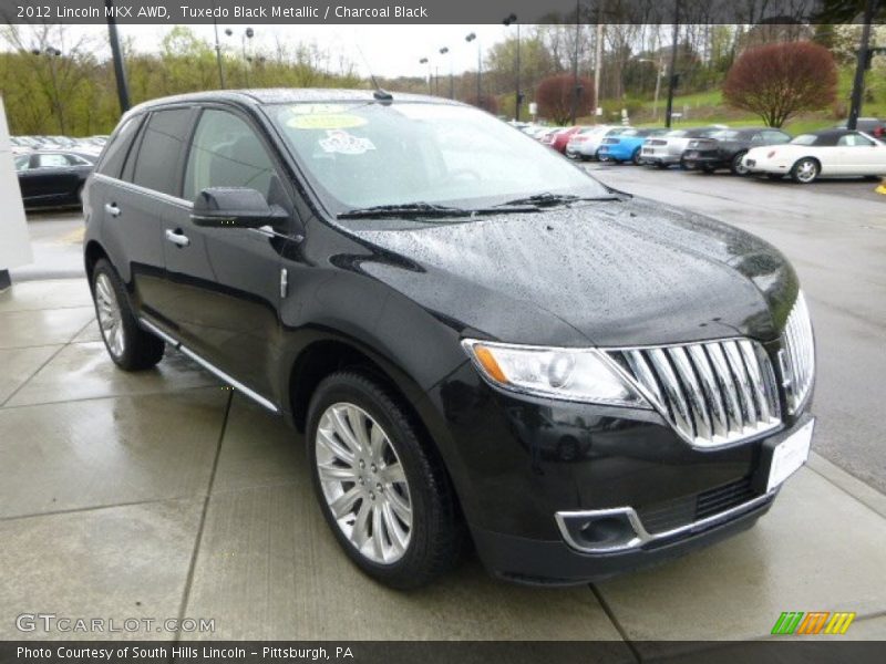 Tuxedo Black Metallic / Charcoal Black 2012 Lincoln MKX AWD