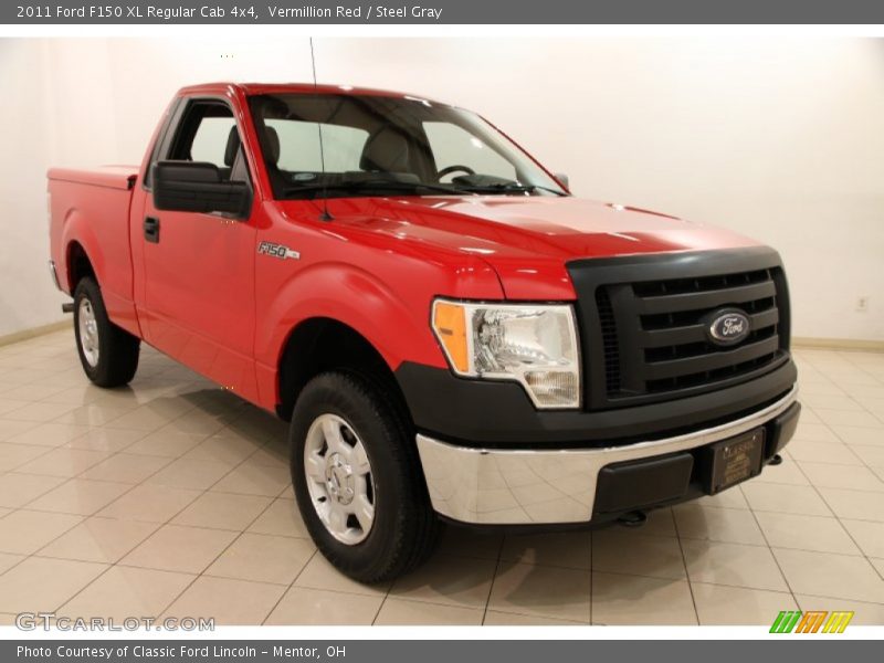 Vermillion Red / Steel Gray 2011 Ford F150 XL Regular Cab 4x4