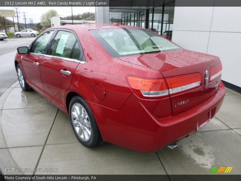 Red Candy Metallic / Light Camel 2012 Lincoln MKZ AWD