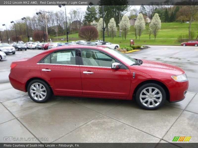 Red Candy Metallic / Light Camel 2012 Lincoln MKZ AWD