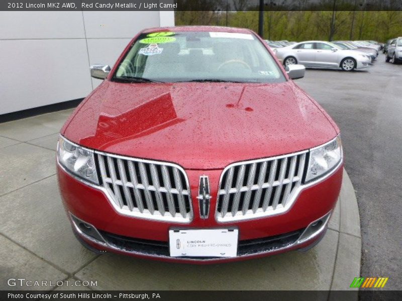 Red Candy Metallic / Light Camel 2012 Lincoln MKZ AWD