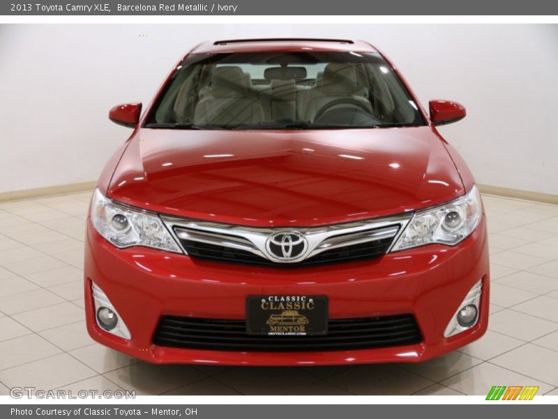 Barcelona Red Metallic / Ivory 2013 Toyota Camry XLE