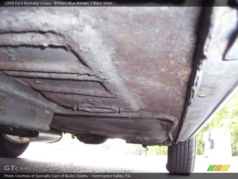 Brittany Blue Metallic / Black Vinyl 1968 Ford Mustang Coupe