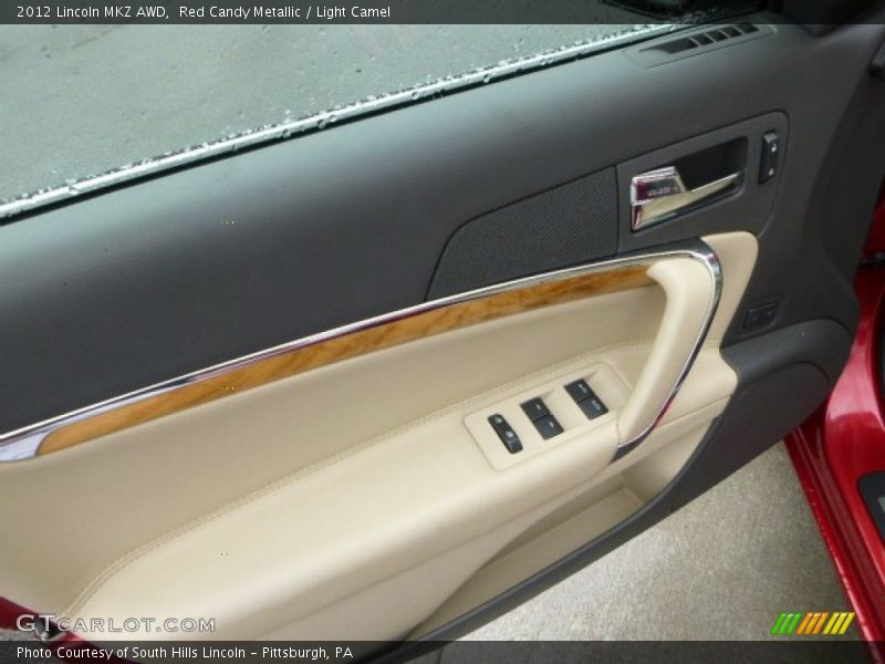 Red Candy Metallic / Light Camel 2012 Lincoln MKZ AWD