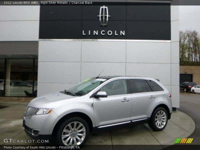Ingot Silver Metallic / Charcoal Black 2012 Lincoln MKX AWD
