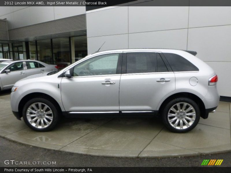 Ingot Silver Metallic / Charcoal Black 2012 Lincoln MKX AWD