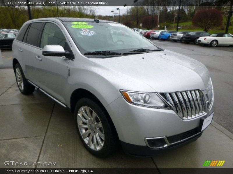 Ingot Silver Metallic / Charcoal Black 2012 Lincoln MKX AWD