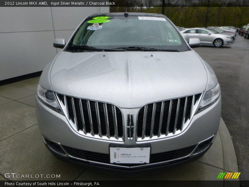 Ingot Silver Metallic / Charcoal Black 2012 Lincoln MKX AWD