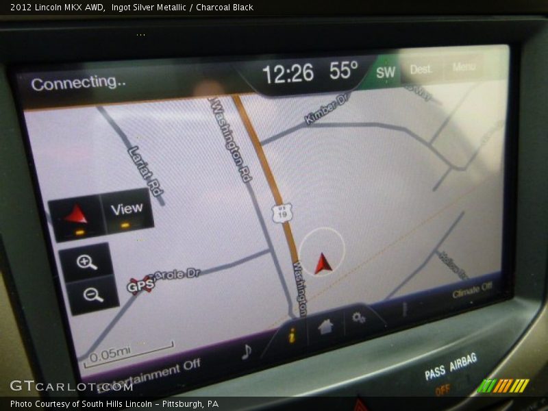 Ingot Silver Metallic / Charcoal Black 2012 Lincoln MKX AWD