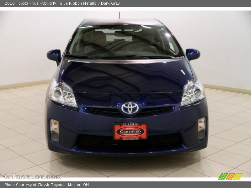 Blue Ribbon Metallic / Dark Gray 2010 Toyota Prius Hybrid IV
