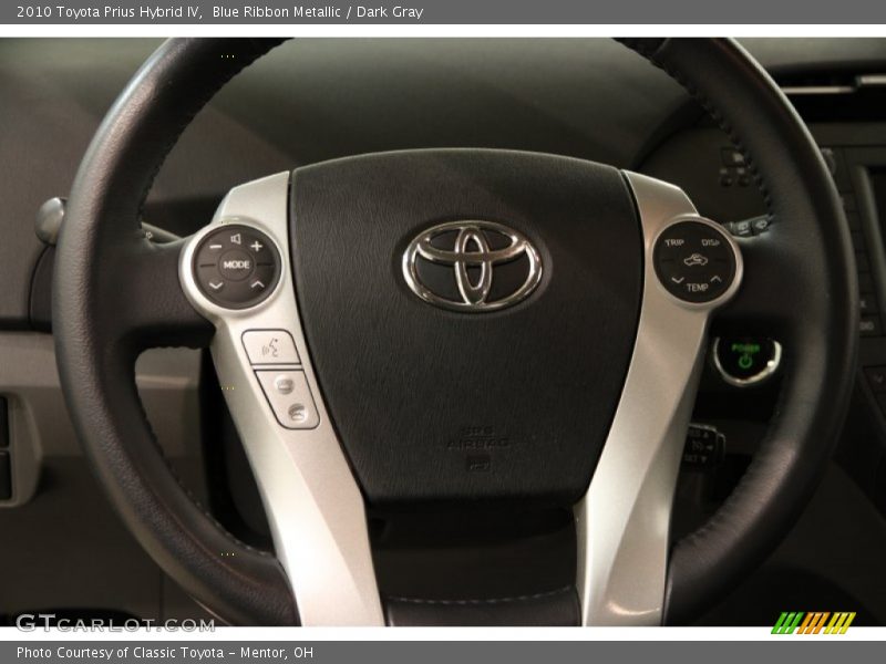 Blue Ribbon Metallic / Dark Gray 2010 Toyota Prius Hybrid IV