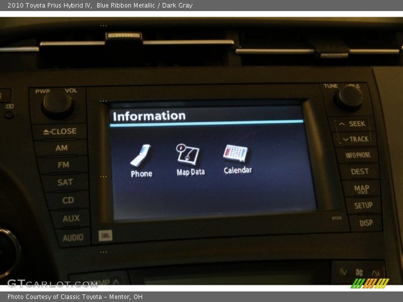 Blue Ribbon Metallic / Dark Gray 2010 Toyota Prius Hybrid IV