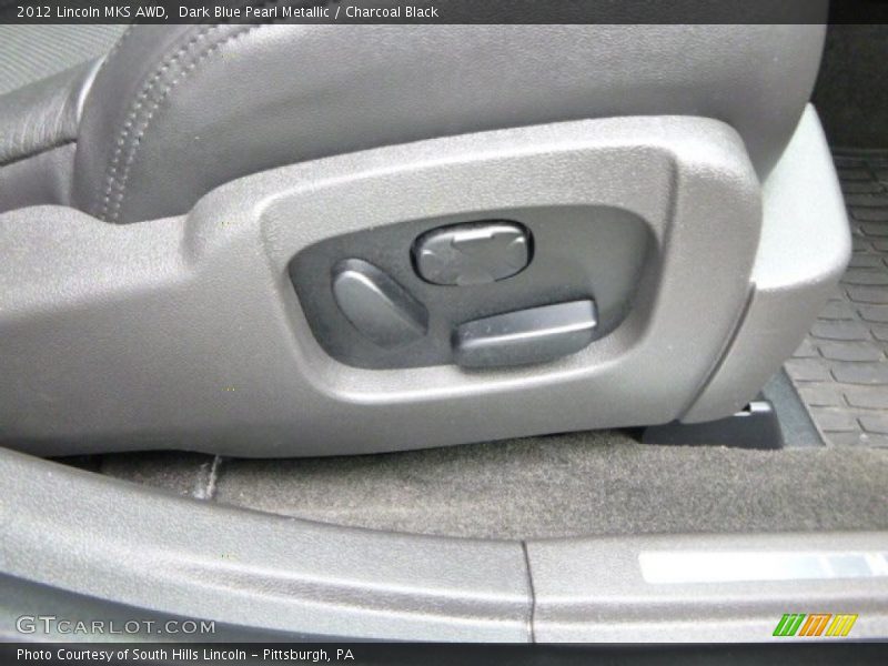 Dark Blue Pearl Metallic / Charcoal Black 2012 Lincoln MKS AWD