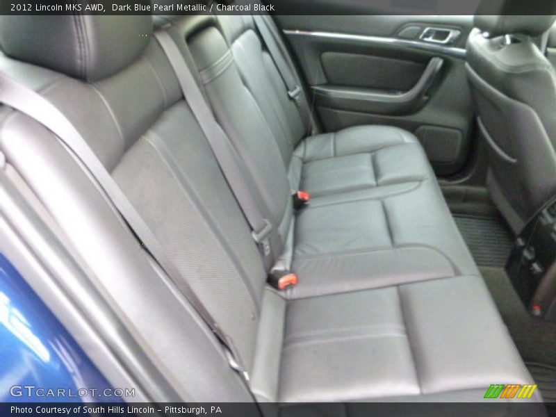 Dark Blue Pearl Metallic / Charcoal Black 2012 Lincoln MKS AWD