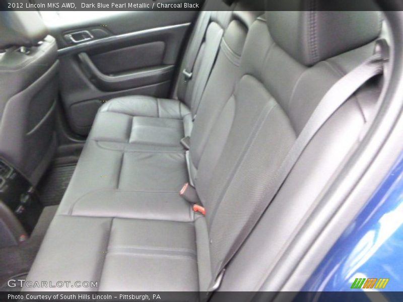 Dark Blue Pearl Metallic / Charcoal Black 2012 Lincoln MKS AWD